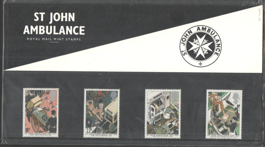 (image for) 1987 St John Ambulance Royal Mail Presentation Pack 181
